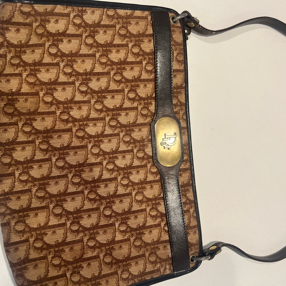 Dior Canvas Shoulder Bag